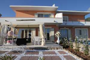 Seafront vacation villa rental with amazing view of Mediterranean sea at Praia a Mare. This holiday seafront villa has 6 bedrooms and 9 bathrooms 17